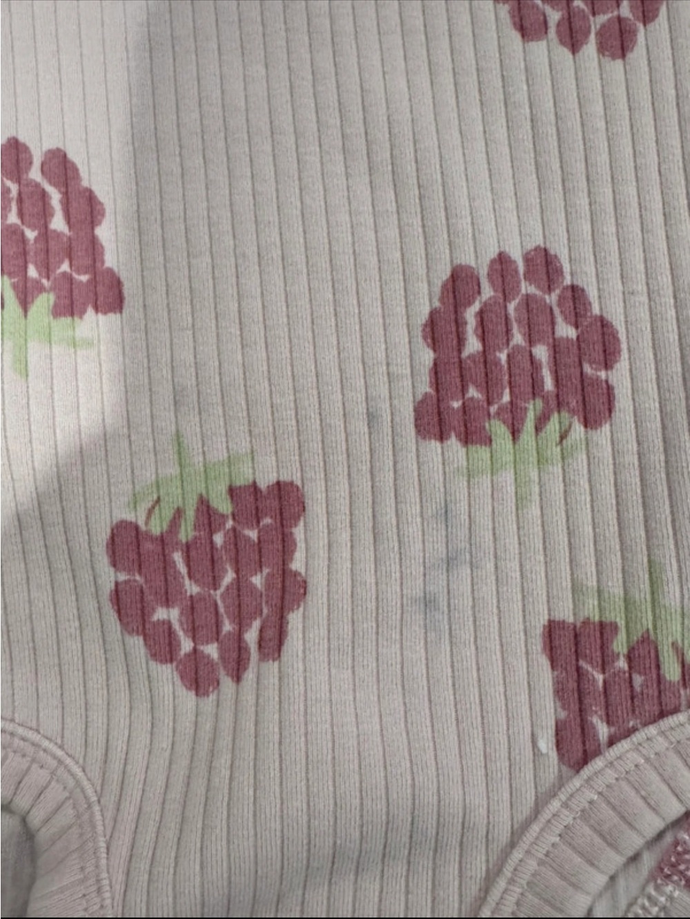 Carter's Pink Ribbed Pajama Set with Raspberry Print - Picture 4 of 6